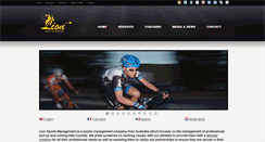 Desktop Screenshot of lionsportsmanagement.com.au